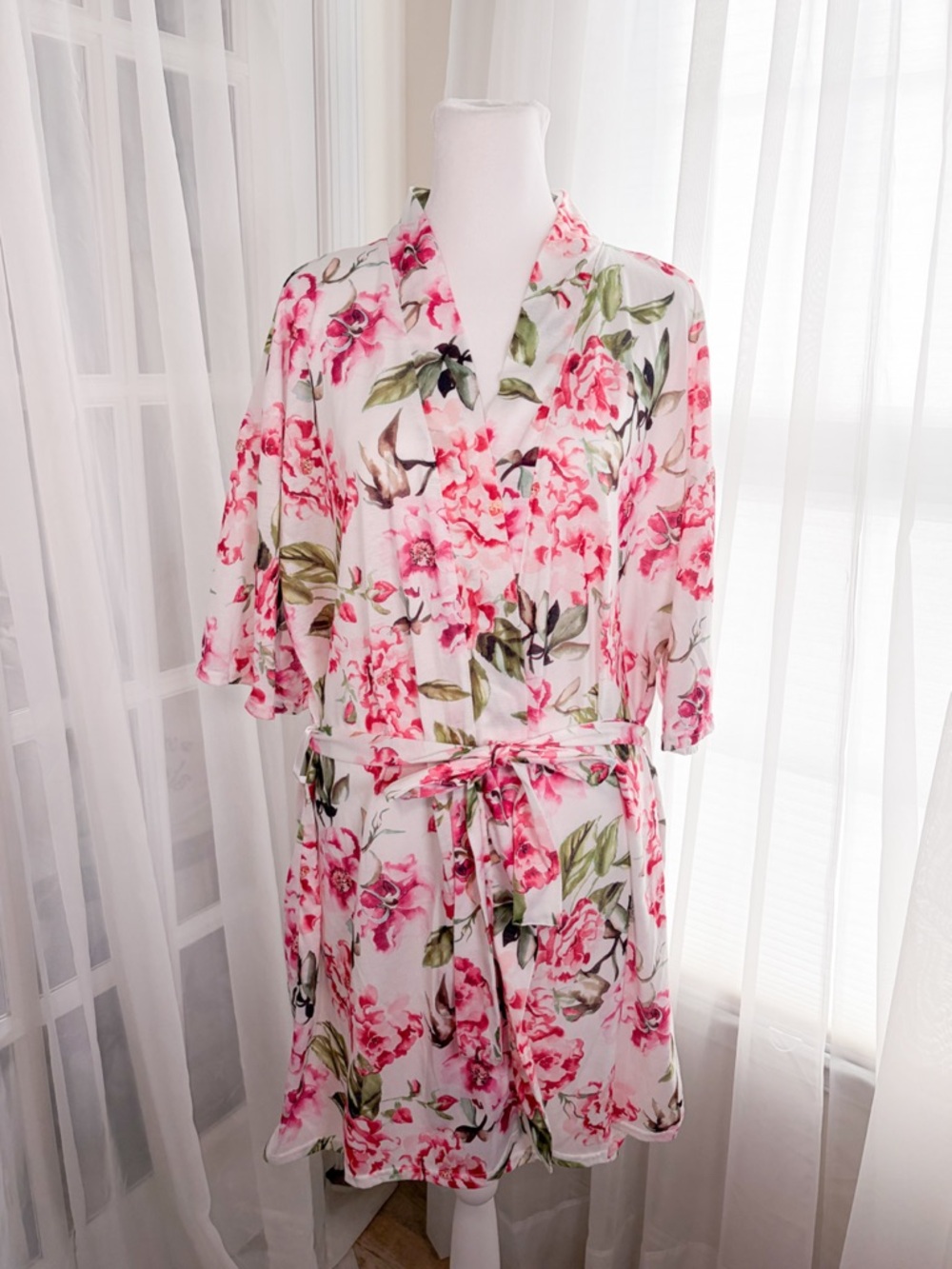 Show Me Your Mumu Pink & Green Floral Kimono
